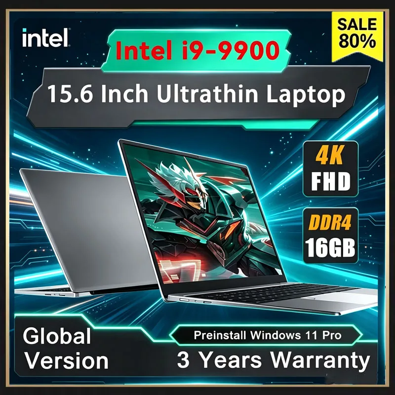 Pc Gaming Intel - 2026년형 휴대용 노트북, 윈도우 11 프로,