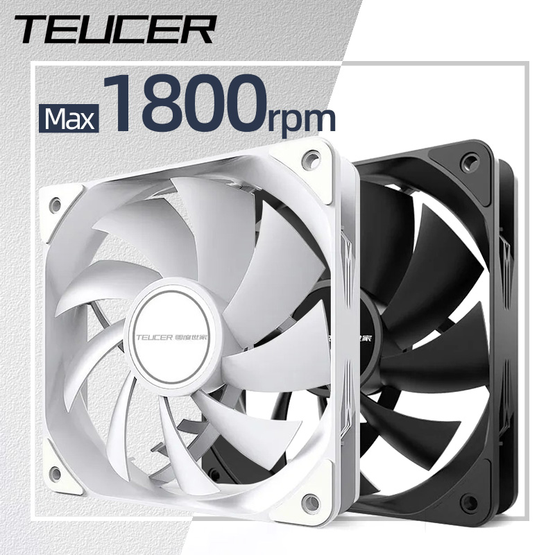Pc Water Cooling - Teucer 12cm 섀시 팬 PWM 제어