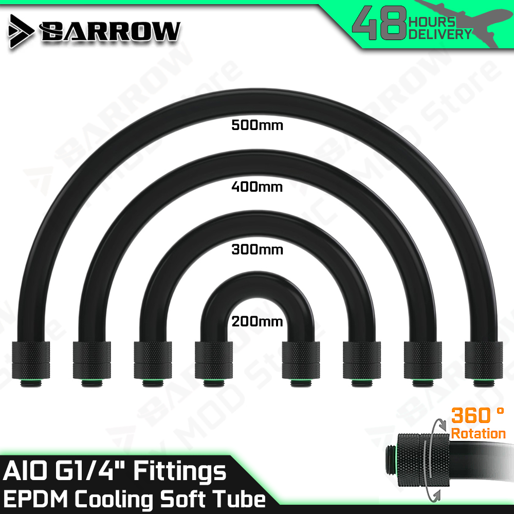 Pc Water Cooling - Barrow AIO EPDM 소프트 튜브 G1/4