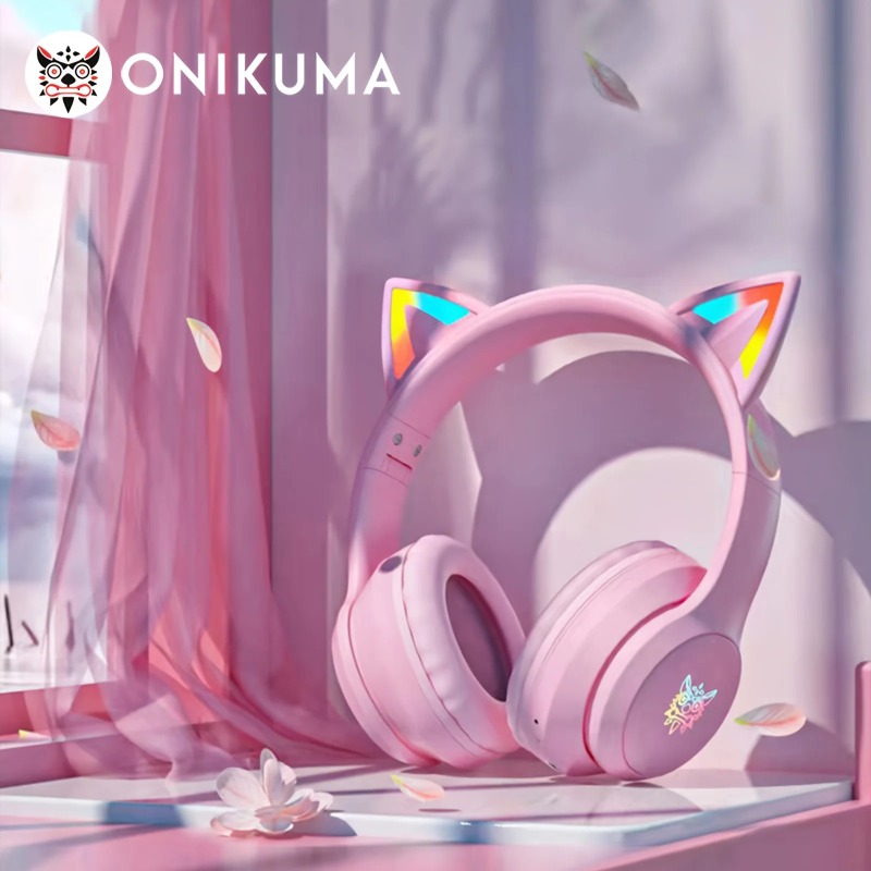 Onikuma B90 핑크 고양이 귀 게임용 헤드셋 R - Pc Gaming Pink 리뷰 및 가격