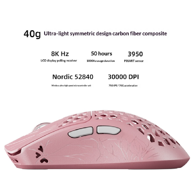 반서 아키타스 핑크 카본 파이버 마우스 Paw3950  - Pc Gaming Pink 리뷰 및 가격