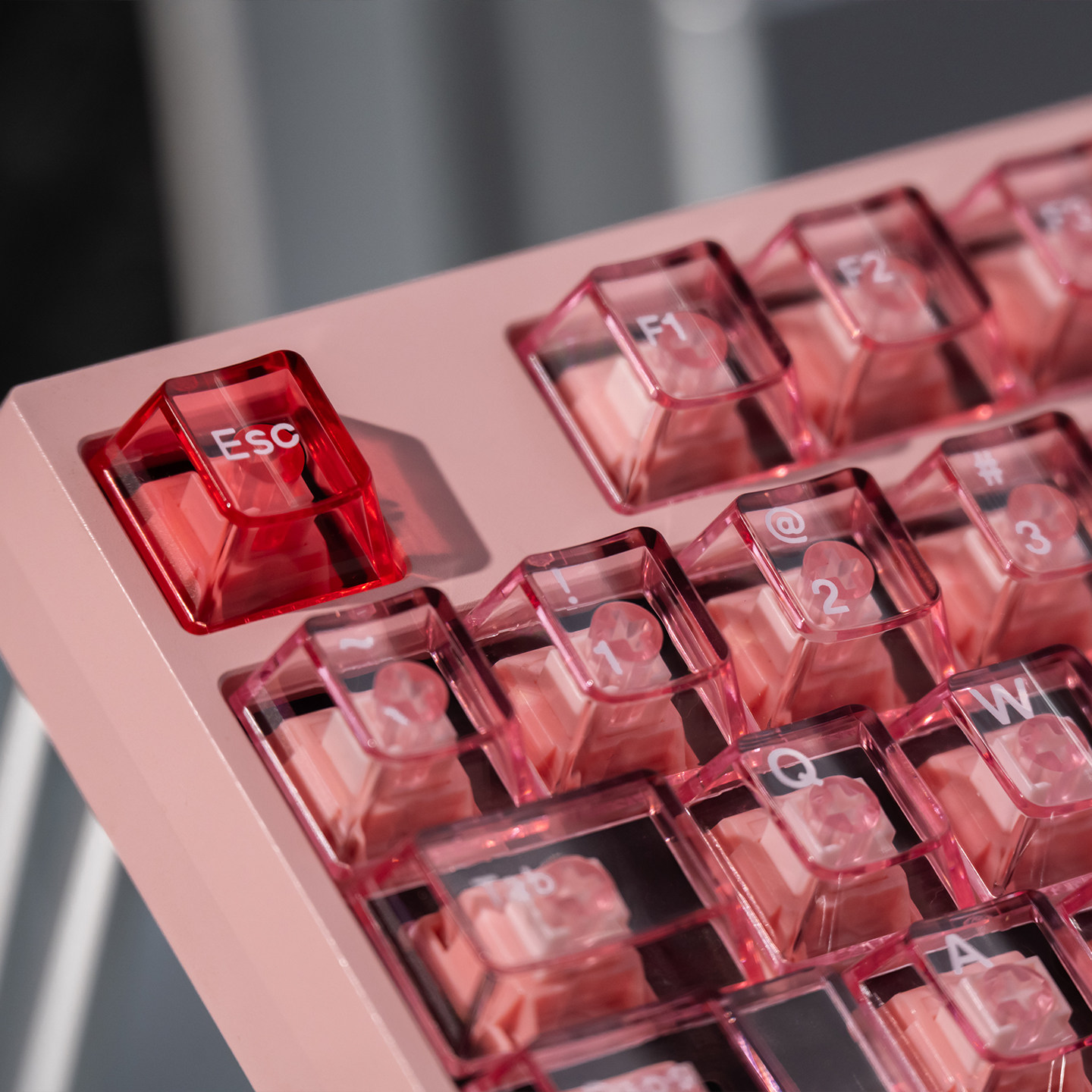 기계식 게임용 키보드용 핑크 크리스탈 투명 체리 프로파 - Pc Gaming Pink 리뷰 및 가격